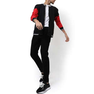 OEM Winter <b>Jacket</b> <b>Men</b> Varsity Baseball Leather Canvas Letterman Stand Collar Full Sleeve Chenille Embroidery <b>Lightweight</b> Stylish - Product Image 5