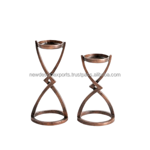 Premium Reversible Hourglass <b>Candle</b> Holder – Luxury Gold Finish <b>Taper</b> Pedestal - Product Image 6