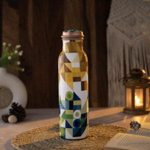Botella Reutilizable de Cobre Puro con Tapa Hermética, Botella de Agua Ecológica y Sostenible - Product Image 4