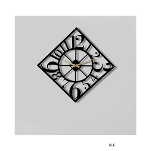 Stylish Modern Metal Wall Clock Frame Roman Numerals Needle Display Battery Powered Antique Style Available Wholesale Prices - Product Image 3