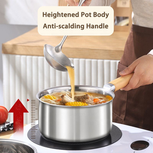 Practical Kitchen Sauce Pan With Comfortable Handle For Convenient Cooking And Food Preparation - Product Image 4