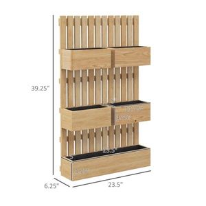 Grand support de plantes d'extérieur pour jardin/balcon, pot de fleurs galvanisé, jardinière verticale, matériaux en plastique et céramique - Product Image 2
