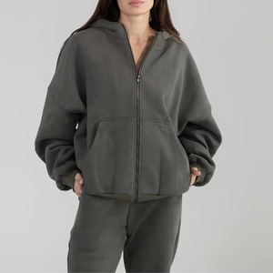 Sudadera con Capucha para Mujer, Estilo Holgado, con Cierre Frontal, Bolsillos Tipo Canguro, Tejido Grueso y Cómodo, en Oferta - Product Image 6