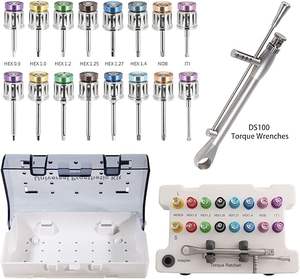 Kit de Prótesis de Implantes Universales al por Mayor de 16 Piezas, Llave Dinamométrica Manual de 10-70Ncm, Acero Inoxidable, Certificado CE, 24 Puntas Dentales - Product Image 4