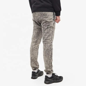 Wholesale Premium Tie Dye Stone Wash <b>Pants</b> Custom Logo Heavyweight Cotton Fleece Joggers Vintage Marbled Texture Sweatpants - Product Image 3
