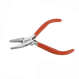 High Quality 130mm Stainless Steel <b>Flat</b> <b>Nose</b> <b>Pliers</b> for Jewelry Setting Beading Craft Hand Tool Jewelry tools equipment - Product Image 1