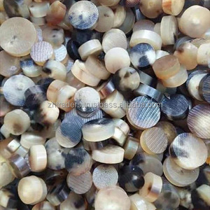 Boutons en corne de buffle de luxe, boutons en corne de bœuf véritable, couleur rose clair et foncé, artisanat naturel - Product Image 4