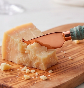 Modern Copper <b>Cheese</b> <b>Knife</b> <b>Set</b> With Green Patina Handles Reusable Metal Tools Eco Friendly For Serving <b>Cheese</b> And Dining Use - Product Image 6