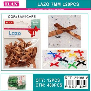 Fiocco in Nastro ILAN Lazo 7Mm Colore Caffè per Decorazioni Artigianali - Product Image 3