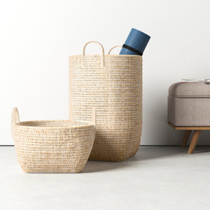 Handmade Coastal <b>Storage</b> Decorative <b>Seagrass</b> <b>Basket</b> - Product Image 2