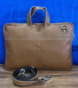 RABADA Genuine <b>Leather</b> <b>Messenger</b> <b>Bag</b> Large Zipper Closure Durable Pocket Design Men's Daily Use All Seasons Handmade Business - Product Image 1