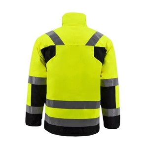 Chaqueta de Seguridad Impermeable con Logotipo Personalizado al por Mayor, Chaqueta de Seguridad y Protección Reflectante de Alta Visibilidad para Invierno - Product Image 4
