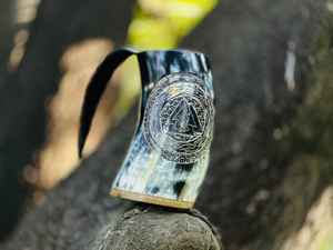 Taza de Cuerno Natural Hecha a Mano de Alta Calidad para Beber Cerveza, Café, Jugo, de Lujo, Libre de BPA, Gran Capacidad, Apta para Lavavajillas - Product Image 4