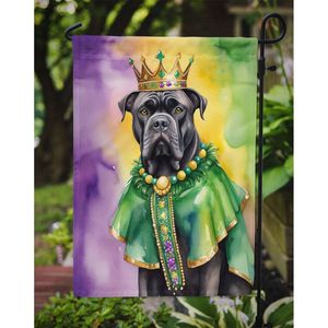 Cane Corso King Mardi Gras multicolore jardin drapeau boîte aux lettres décoratif cour bannière pour Patio oeuvre et parterres de fleurs petite taille - Product Image 3