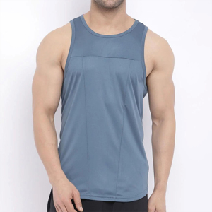 Camiseta Deportiva de Algodón Transpirable para Gimnasio, Chaleco Deportivo para Correr y Gimnasio, Camiseta sin Mangas para Hombre con OEM - Product Image 1