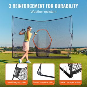 Filet de frappe personnel de formation de practise de golf d'intérieur de 10.8x7ft pour les golfeurs individuels - Product Image 5