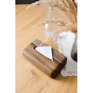 Porta Servilletas de Madera Hecho a Mano para Decoración de Mesa en Hogar, Comedor, Restaurante, Hotel, Cafetería, Banquete, Boda, Fiesta - Product Image 1