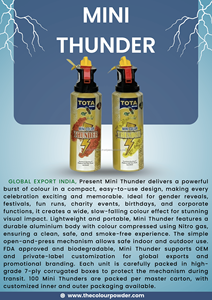 Mini Thunder, Pistola de Colores Portátil Ligera para Eventos |   Lanzador de Confeti Compacto para Festivales - Halloween, Acción de Gracias, Graduación - Product Image 6