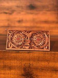 New Arrival Unique <b>Engraved</b> Carving Leather Long Men's Wallet Handmade Men Leather Bi Fold Long Wallet Personalized Gift for Him - Product Image 3