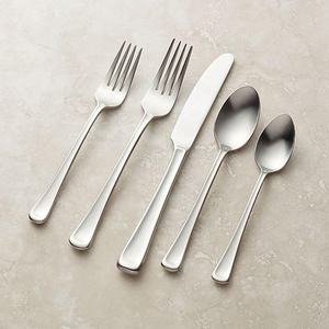 ชุดช้อนส้อมสแตนเลสมีด้ามจับแบนดีไซน์ใหม่ - Product Image 1