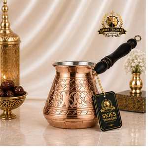 Solid Matte Black Turkish <b>Coffee</b> <b>Pot</b> Traditional Long Handle <b>Metal</b> Cezve For Stovetop Brewing And Hot Beverage - Product Image 3