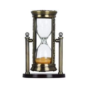 Modern Handmade Durable Metal Hourglass <b>Timer</b> Floor Standing Office Decor Living Room Desk Table Elegant Accent Design - Product Image 2
