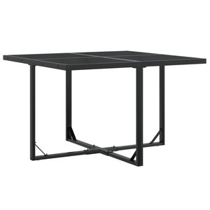 Conjunto de Comedor Plegable Grande para Jardín, Acero con Recubrimiento de Polvo Negro - Product Image 3