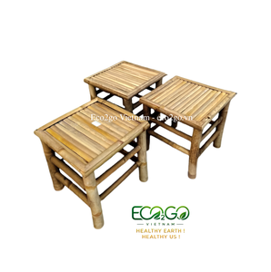 Mesa y Sillas de Bambú – Conjuntos Personalizados y Piezas Individuales para Hogar, Cafetería, Resort y Jardín Eco2go Vietnam - Product Image 2