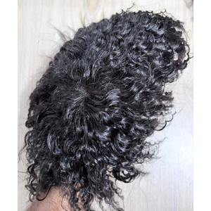 Tupé de Cabello Humano con Ondas Naturales, Base de Encaje Suizo y PU, 120% de Densidad, para Hombres con Calvicie - Product Image 3