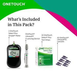 ระบบตรวจวัดระดับน้ำตาลในเลือดแบบง่าย OneTouch Select Plus - Product Image 2