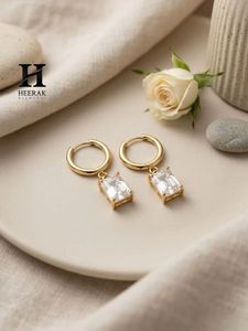 Emerald Cut Diamond Drop <b>Earrings</b> – 14k Gold with Certified Diamonds – <b>Fine</b> Jewelry Manufacturer - Product Image 1