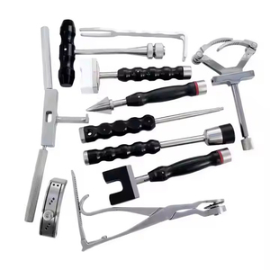 Ensemble d'instruments chirurgicaux orthopédiques professionnels 11 pièces en acier inoxydable de haute qualité pour hanches, genoux, colonne vertébrale, tibia, fémur, manuel et motorisé - Product Image 1