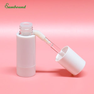Custom 11ml Lip Gloss Tube Double-Layer Transparent <b>Bottle</b> Hot Stamping Surface Replaceable <b>Brush</b> Handle Large Capacity Design - Product Image 1