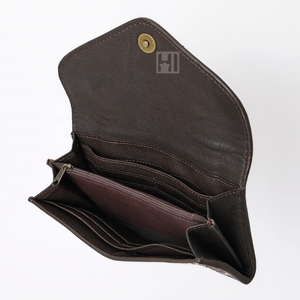 Vintage Bohemian RFID Cowhide Leather <b>Wallet</b> Womens Clutch - Product Image 6