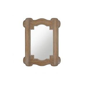Espejo de Pared Rectangular con Marco de Madera de Mango Personalizado, con Diseño de Borde Minimalista Decorativo para Interiores de Hogar y Oficina - Product Image 1