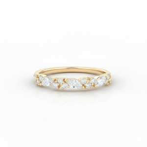 IGI Certified Marquise Round Lab Grown Diamond <b>Ring</b> 10K 14K 18K Solid Gold Promise <b>Ring</b> Anniversary <b>Ring</b> Vintage <b>Proposal</b> <b>Ring</b> - Product Image 1