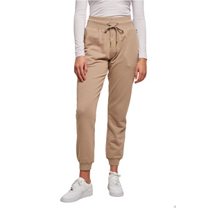 Pantalon de jogging d'hiver personnalisé pour femme, 100 % coton molletonné, coupe large avec poches - Product Image 1