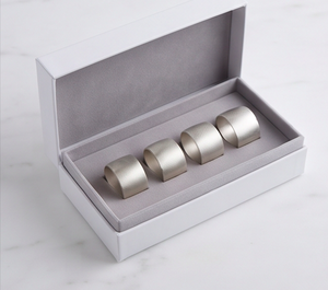 Anillos para Servilletas Redondos Plateados Mate, Porta Servilletas de Acero Inoxidable, Artículos de Mesa de Lujo, Utensilios de Cocina y Accesorios para Bodas - Product Image 6