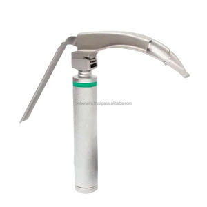 Laringoscopio eléctrico McCoy de fibra óptica: componentes de acero de laringoscopio de video ENT profesional médico para vías respiratorias avanzadas - Product Image 2