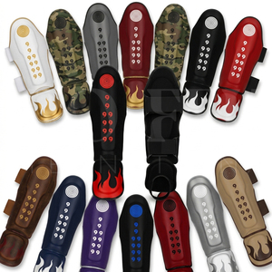 Protège-tibias de Muay Thai pour adultes, nouveau design, pour compétition, entraînement et sparring, protection des jambes pour le punch, le kickboxing et le MMA - Product Image 1