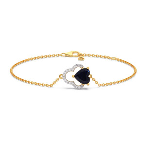 <b>Floating</b> Oval Center Diamond Slim Bangle with Sculpted Open <b>Frame</b> Design - Product Image 2