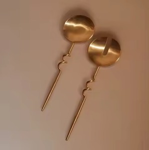 Luxury Metal <b>Salad</b> Server Collection Modern Dining <b>Tools</b> for Contemporary Tables - Product Image 1
