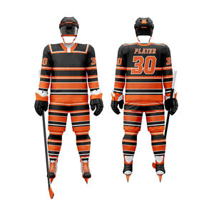 Uniforme de hockey sur glace personnalisé de haute qualité, ensemble complet, sublimation, pour équipe, séchage rapide, uniforme de hockey sur glace pas cher, service OEM ODM - Product Image 1