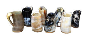 Auténtica taza de cerveza de cuerno de buey, estilo Animal pulido, impermeable, recipiente de cuerno para beber para suministro al por mayor a granel - Product Image 4