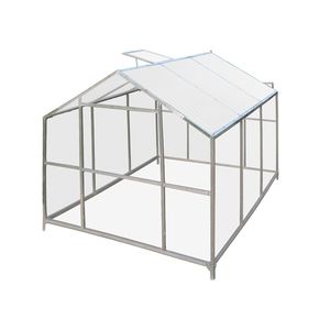 Serra Tradizionale 3x2,4m con Tetto in Policarbonato Trasparente a Doppia Parete e Telaio in Acciaio Zincato - Product Image 5