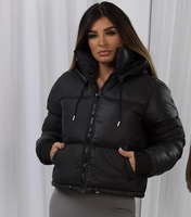 Veste d'hiver matelassée haut de gamme pour femme, vêtement décontracté d'extérieur personnalisé, coupe-vent avec fermeture éclair et poches latérales, manteau pour femme
