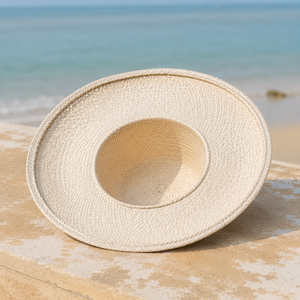 Sombrero de Sol Natural de Lontar con Bordado a Mano, Estilo Dobby, Unisex, para Playa, Pesca y Viajes - Product Image 3