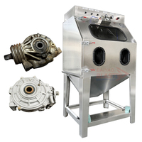 Cabine de sablage, machine de sablage à vapeur, machine de sablage humide sans poussière pour composants automobiles
