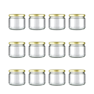 Square Borosilicate Glass Storage Jar with Aluminum Lid | Food Grade Spice Honey & Jam <b>Container</b> | Wholesale Bulk - Product Image 2