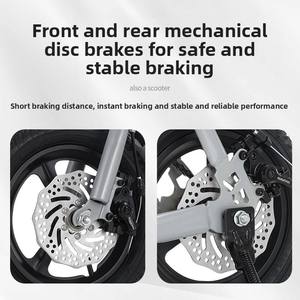 12 Inch Foldable Aluminum Alloy Fork & Rim 2 in 1 Kids Scooter Bike Steel <b>Frame</b> Disc Brake 6 Speed City Bike - Product Image 3